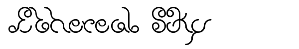 Ethereal Sky font preview